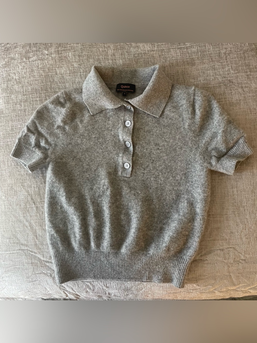 Mongolian Cashmere Short Sleeve Polo